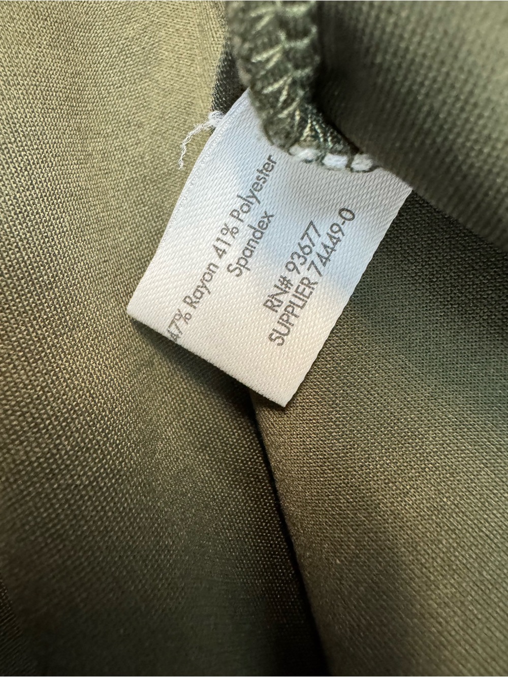 Stylus Women's Open-Front Olive Green Cardigan XXL - Picture 6 of 6